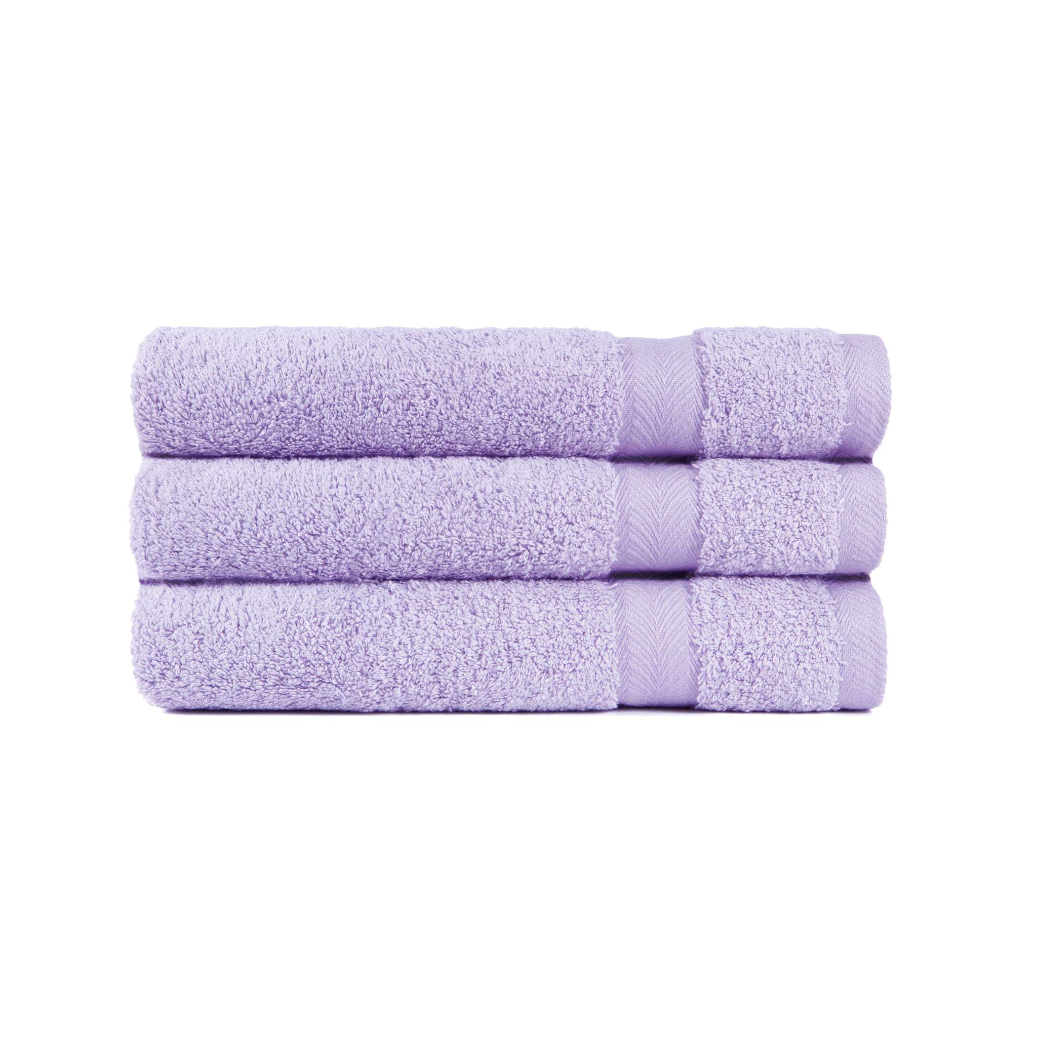 Royal badehåndkle med kongekrone design, lavendel