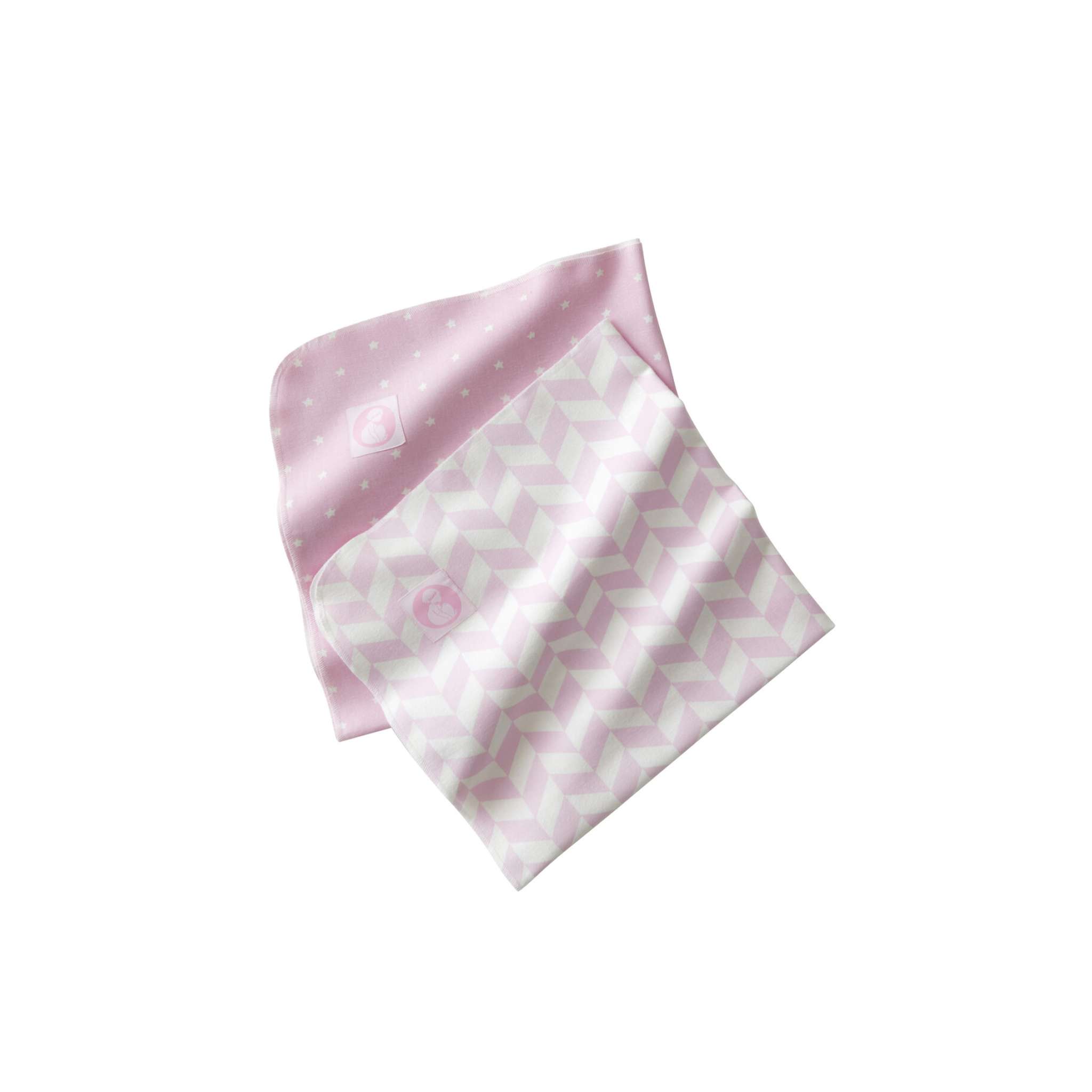 Flanellsnuttar rosa 2-pack