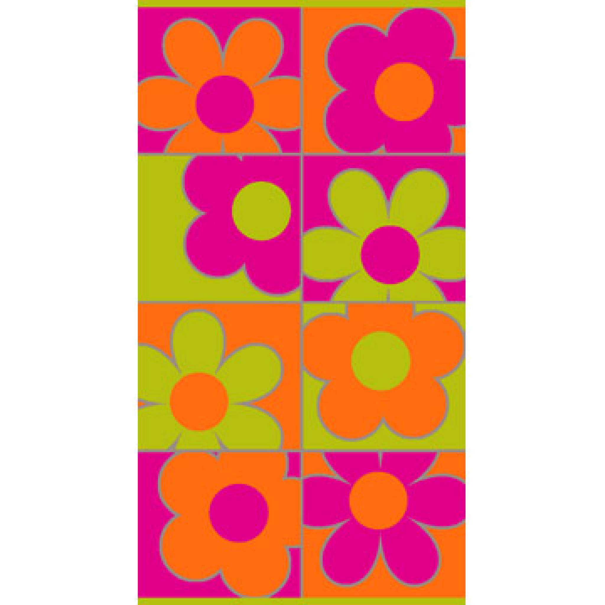 Strandlaken lystig blomst