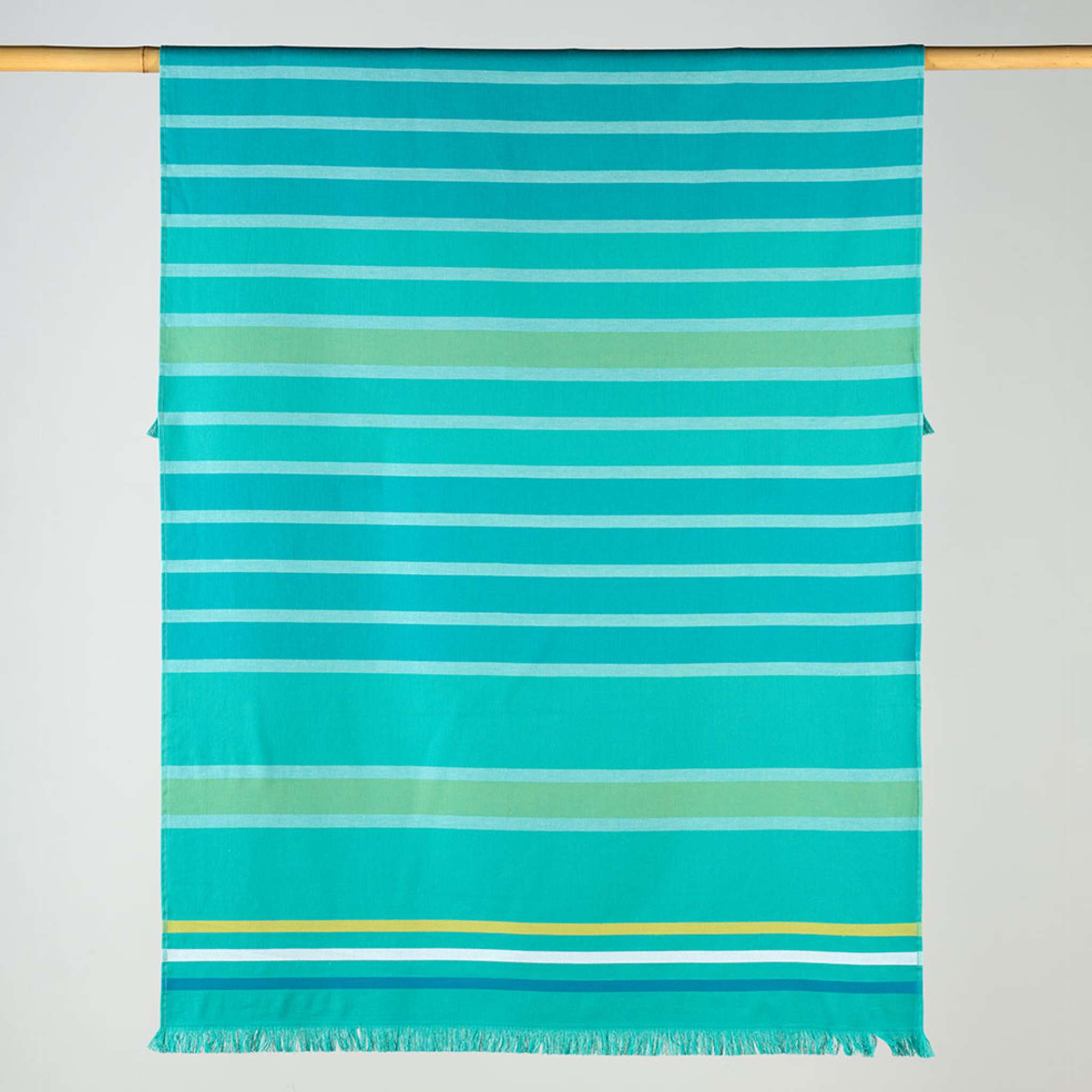 Strandlaken Striper 100x180 Lime