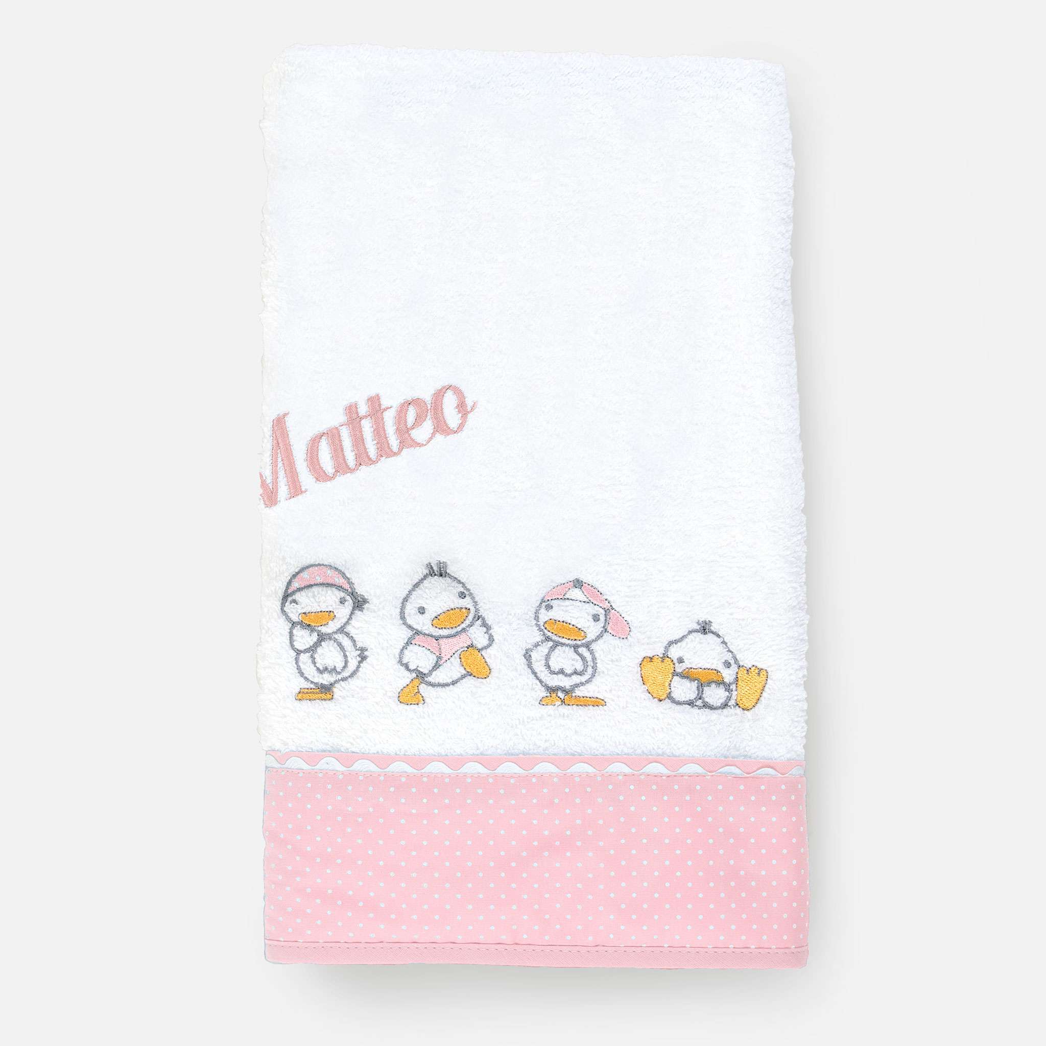 Ducks Pink Badehåndkle 70x140 cm
