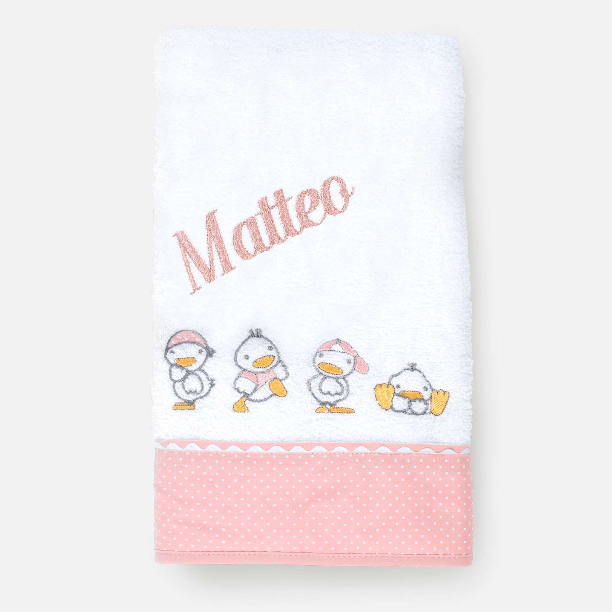 Ducks Pink Håndkle 50x100 cm