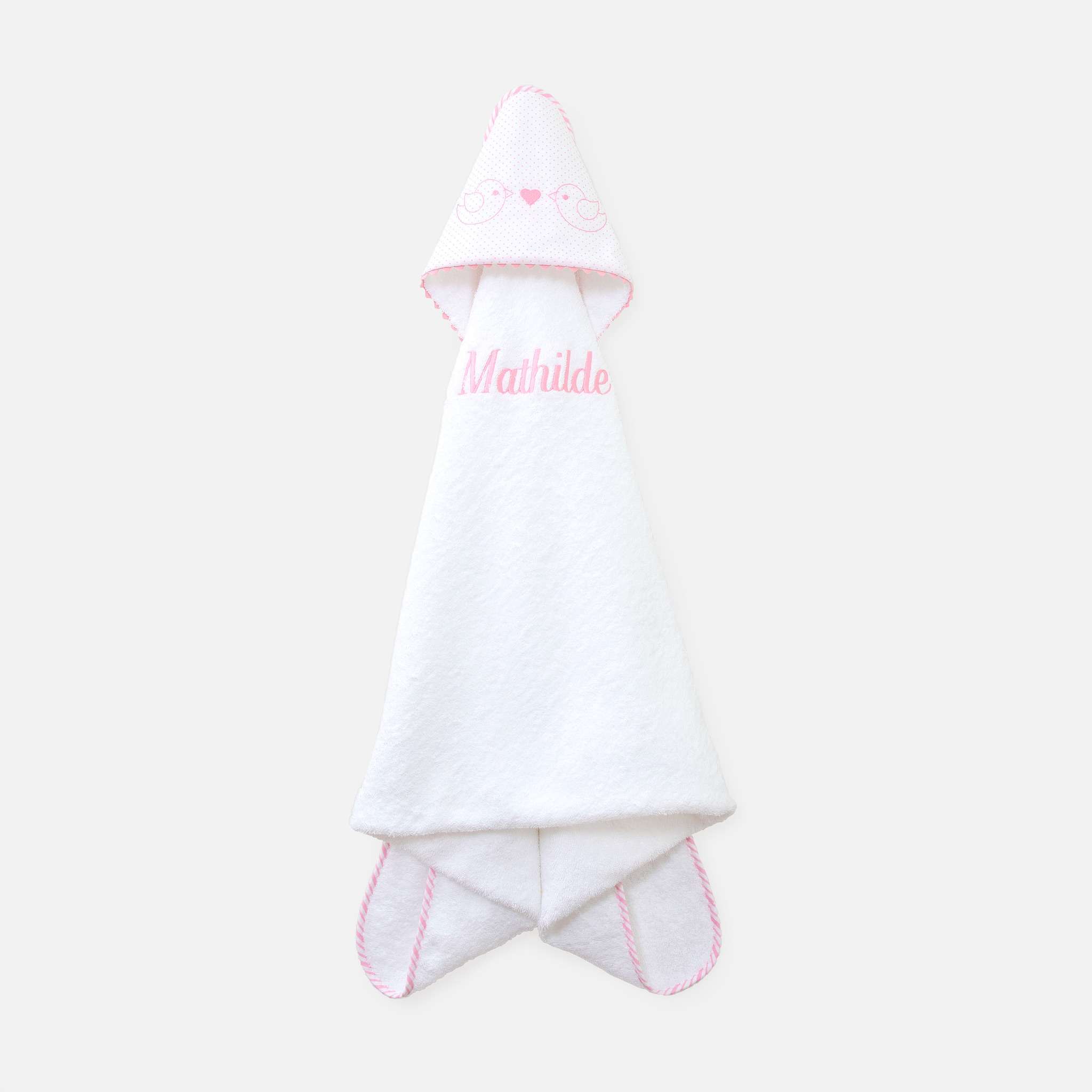 Ballon Pink Cape/hettehåndkle