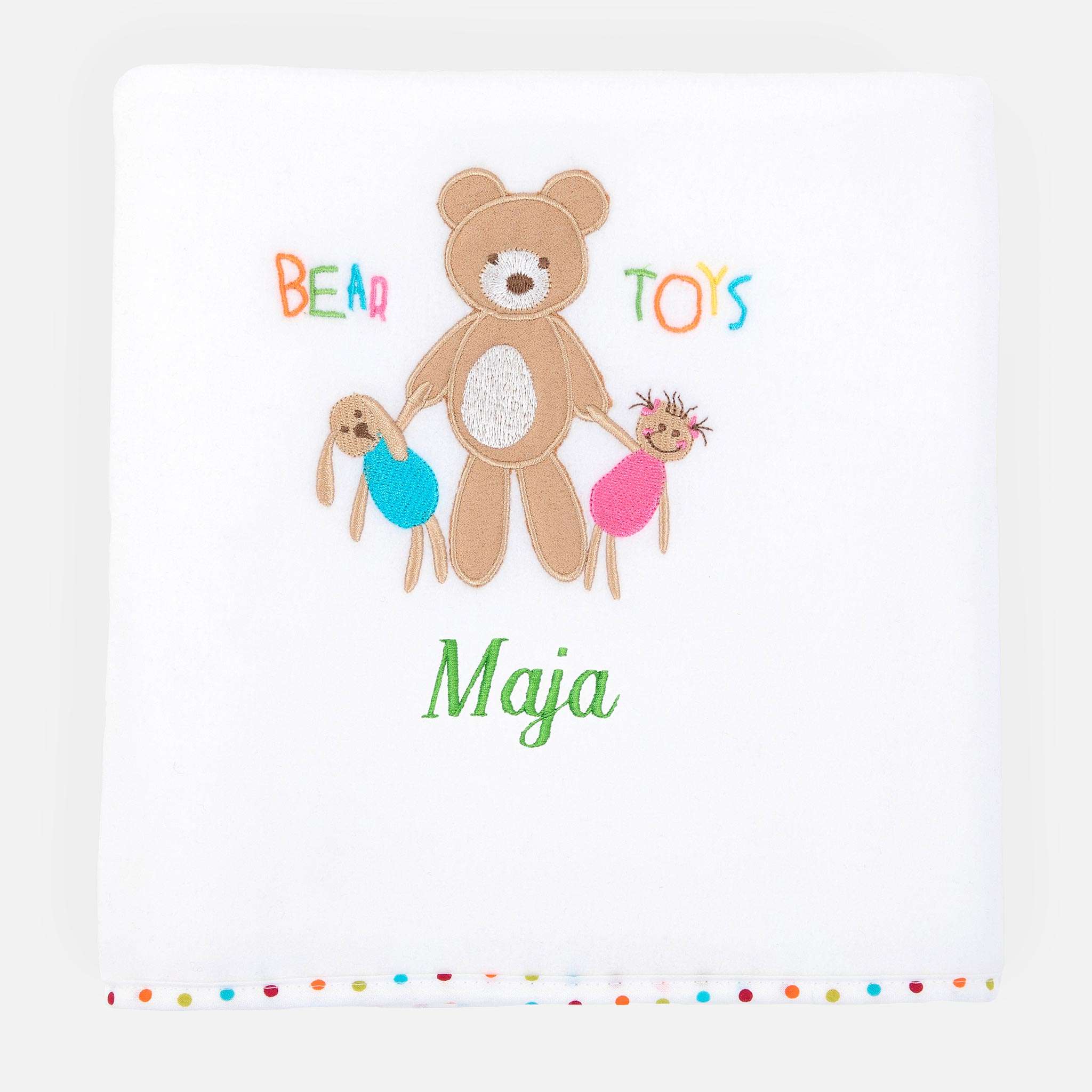 Bear Toys Fleecepledd (75x100 cm)