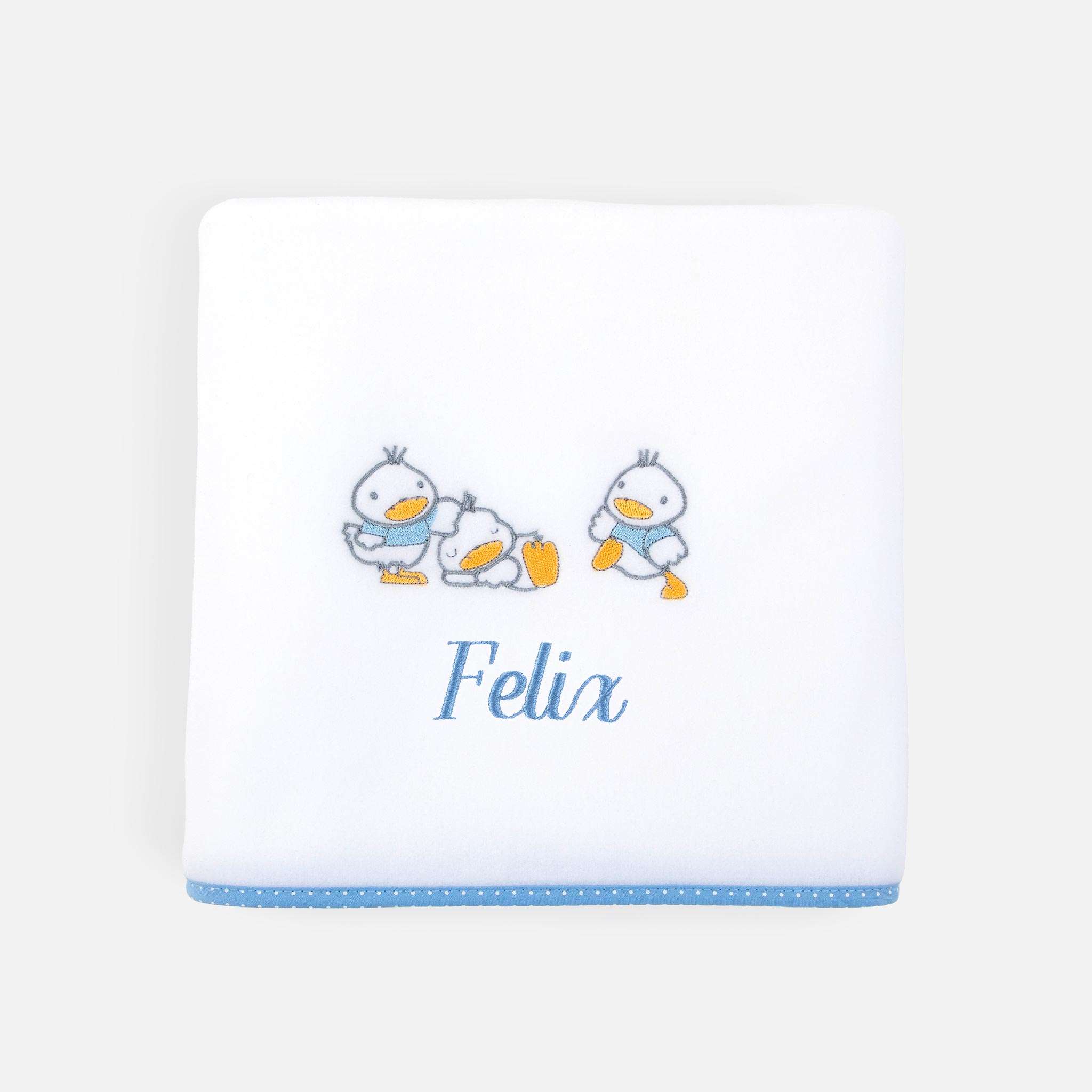 Ducks Blue Fleecepledd