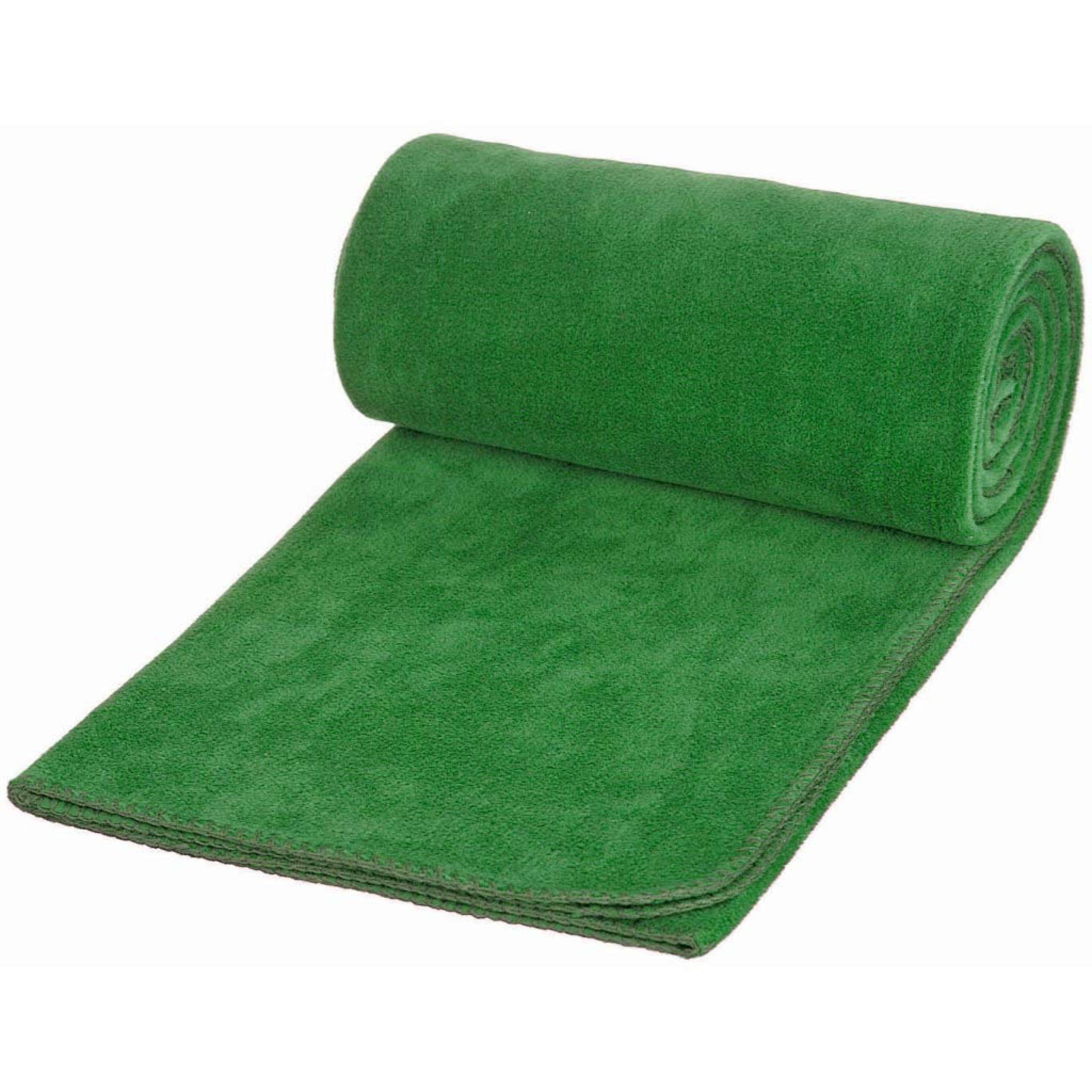 Fleecepledd Solid (150x180 cm)-Grønn (#AACA89)