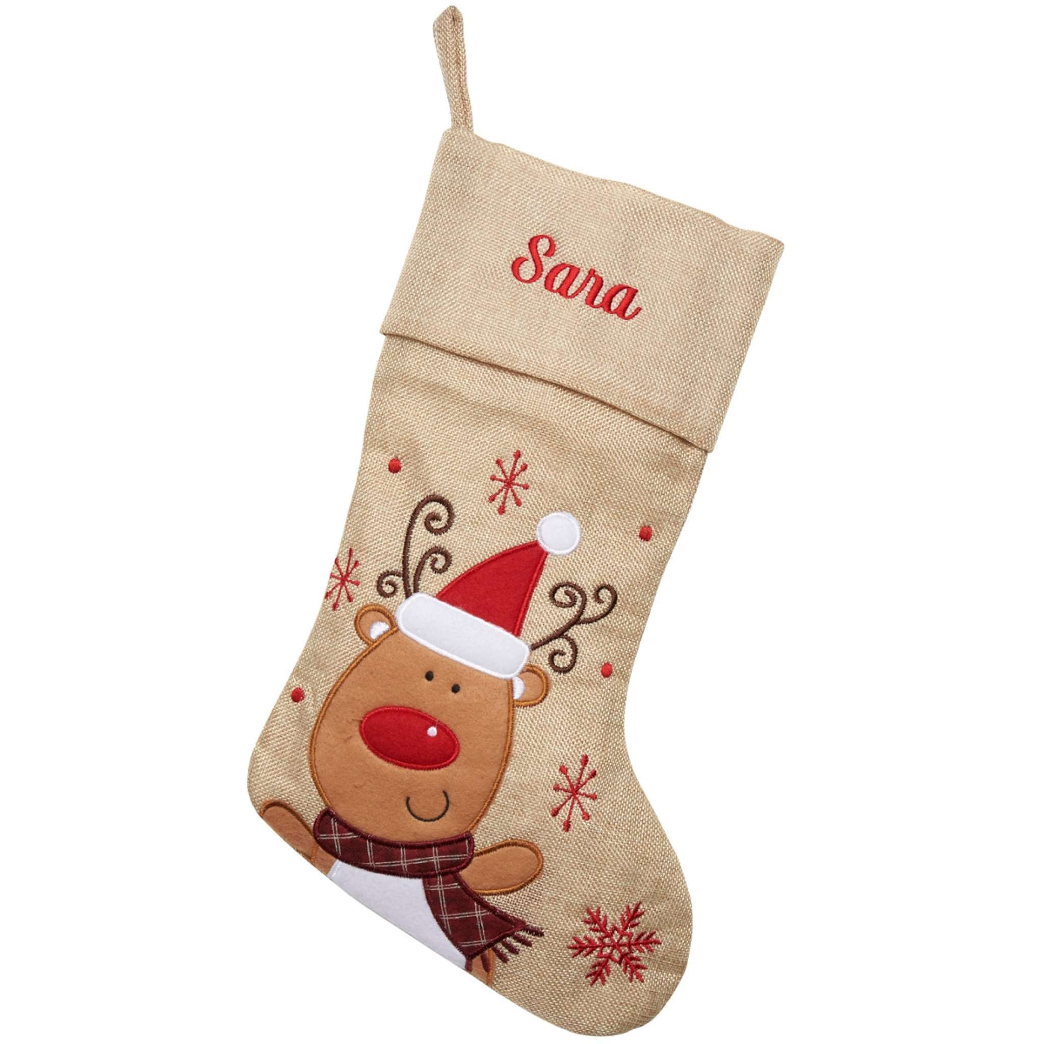 Julestrømpe Premium, Bamse, natur