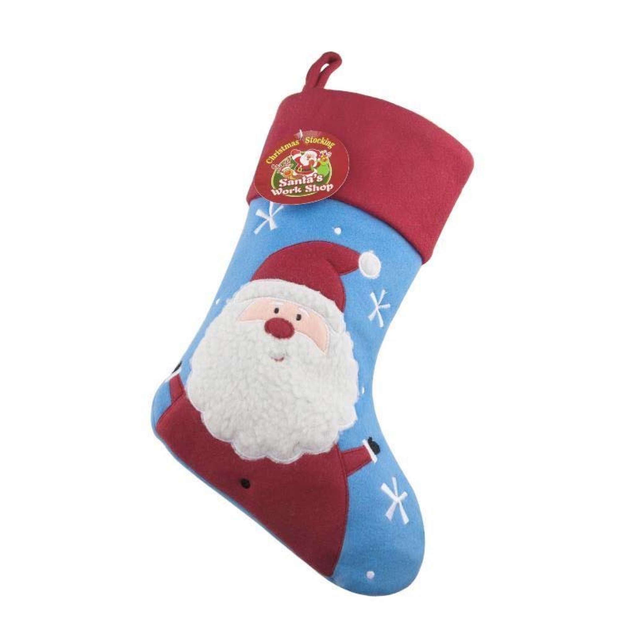 Julestrømpe Premium, Nisse Blå