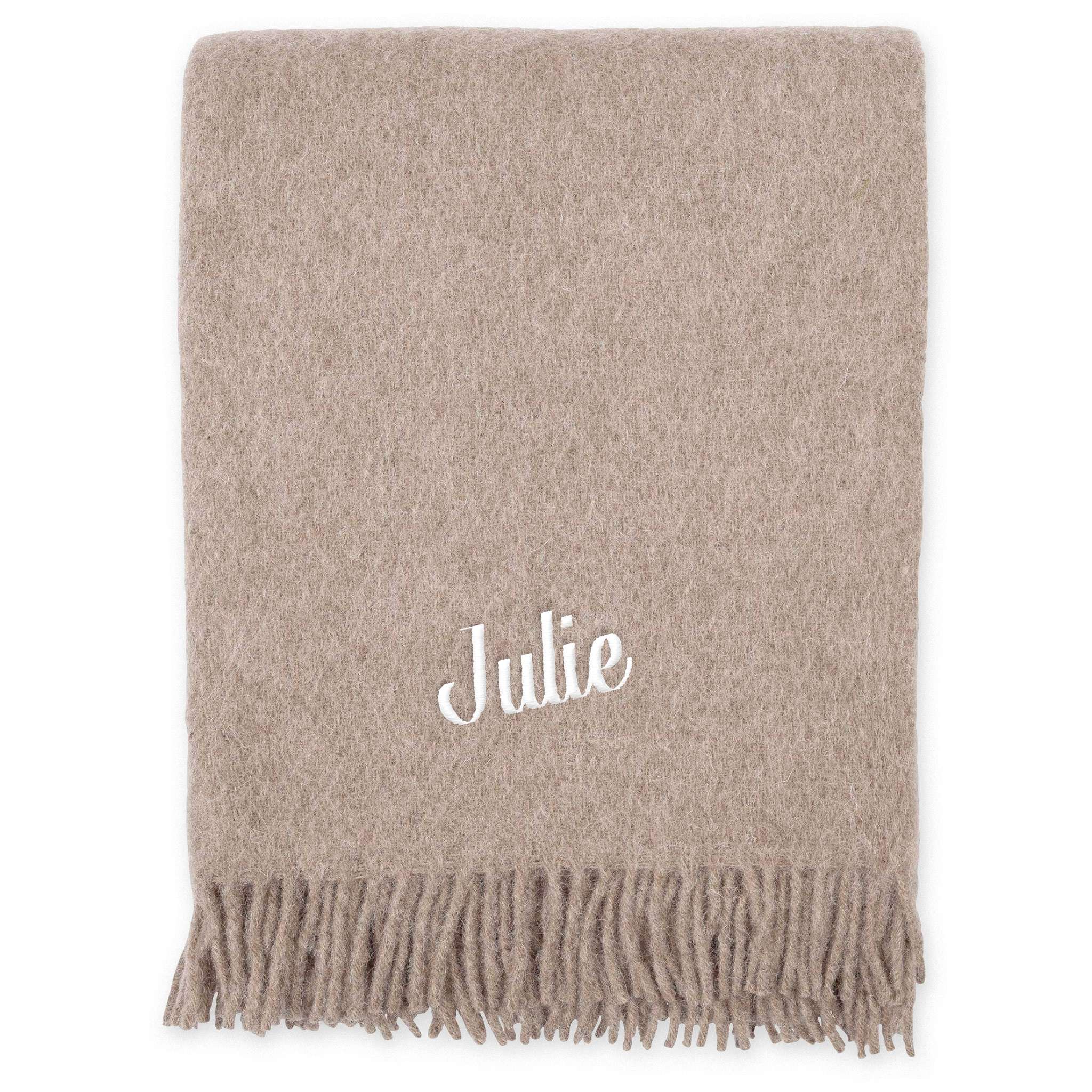 Gol ullpledd 130x170 Lys brun