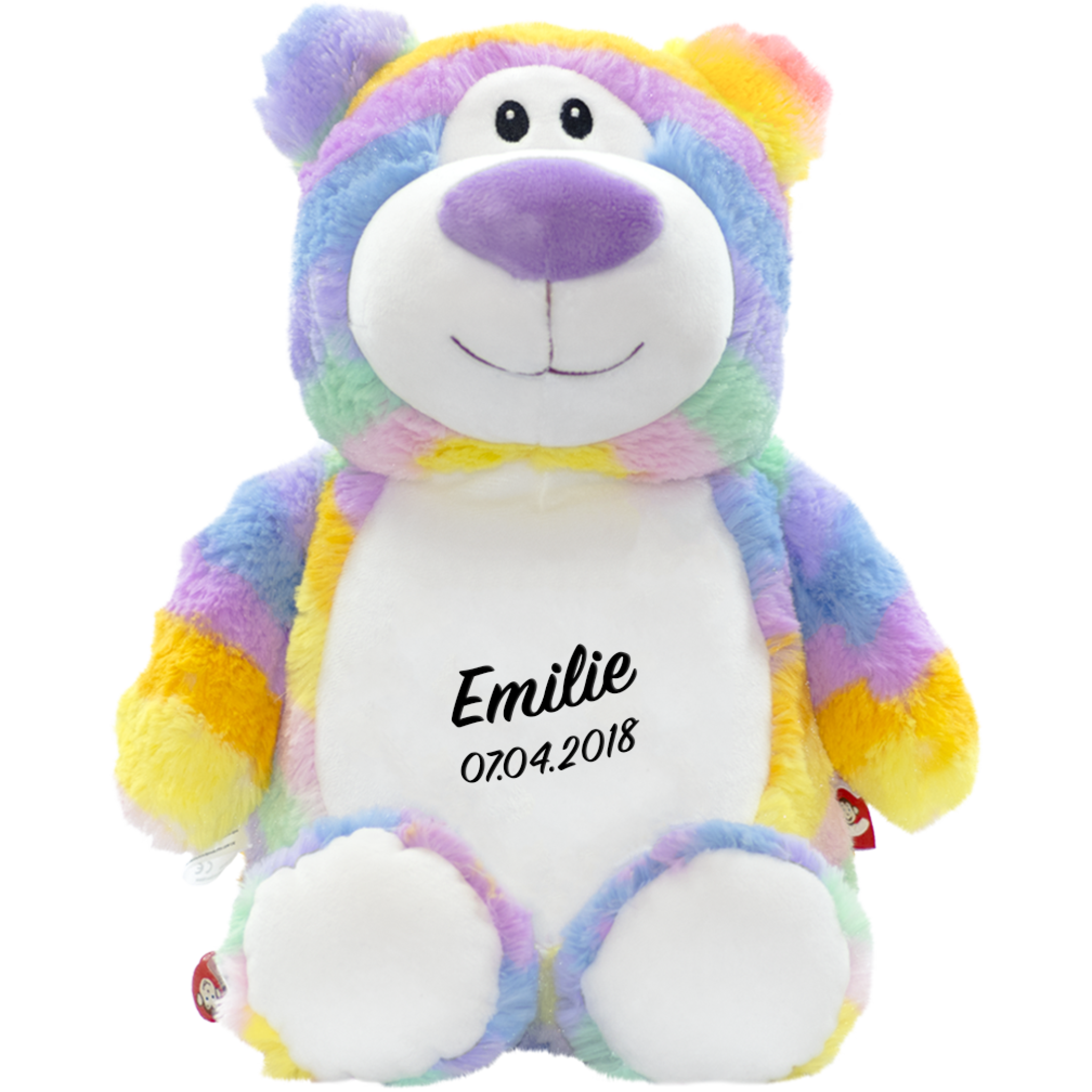 Cubbies Bamse Pastell regnbue