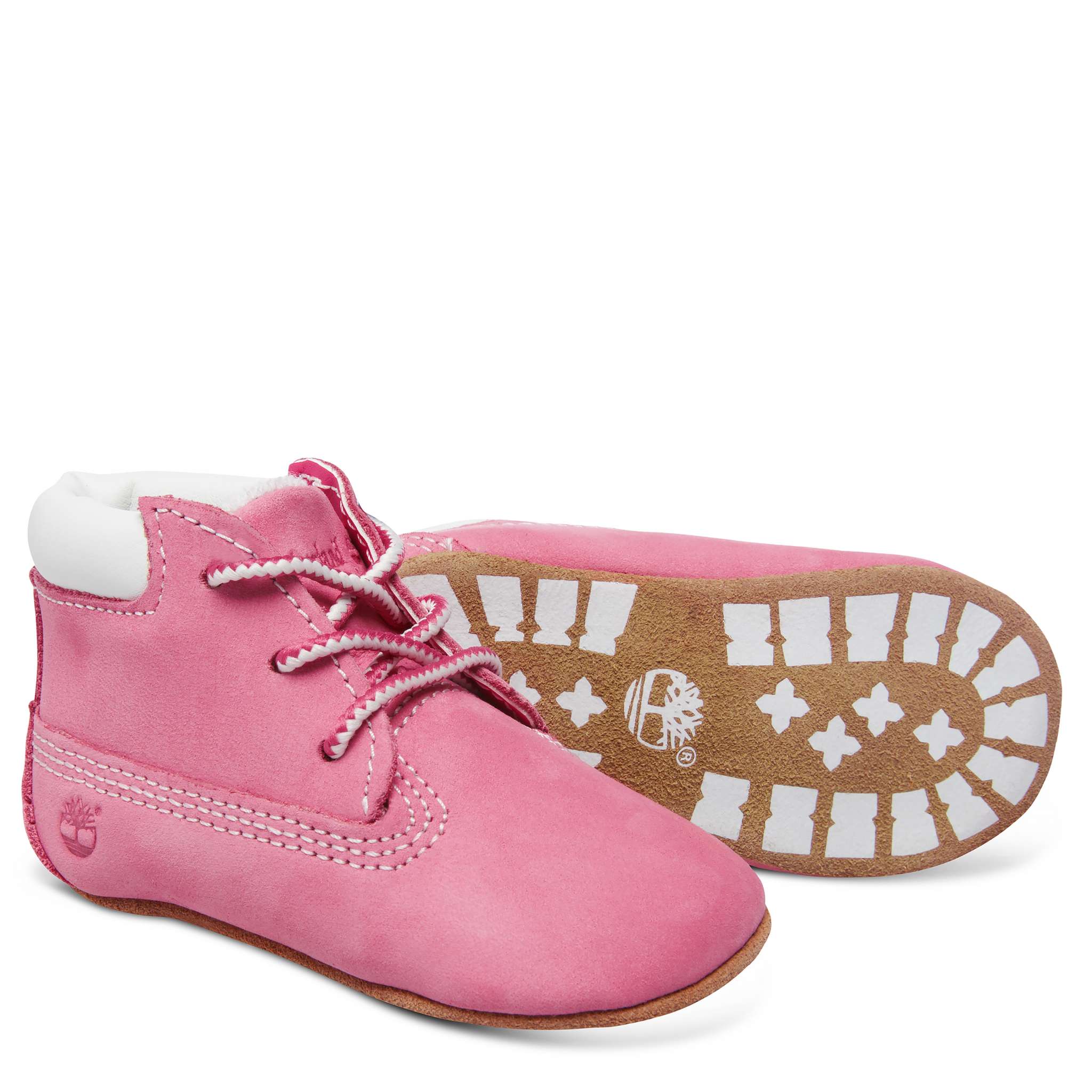 Timberland babysett med sko og lue, rosa