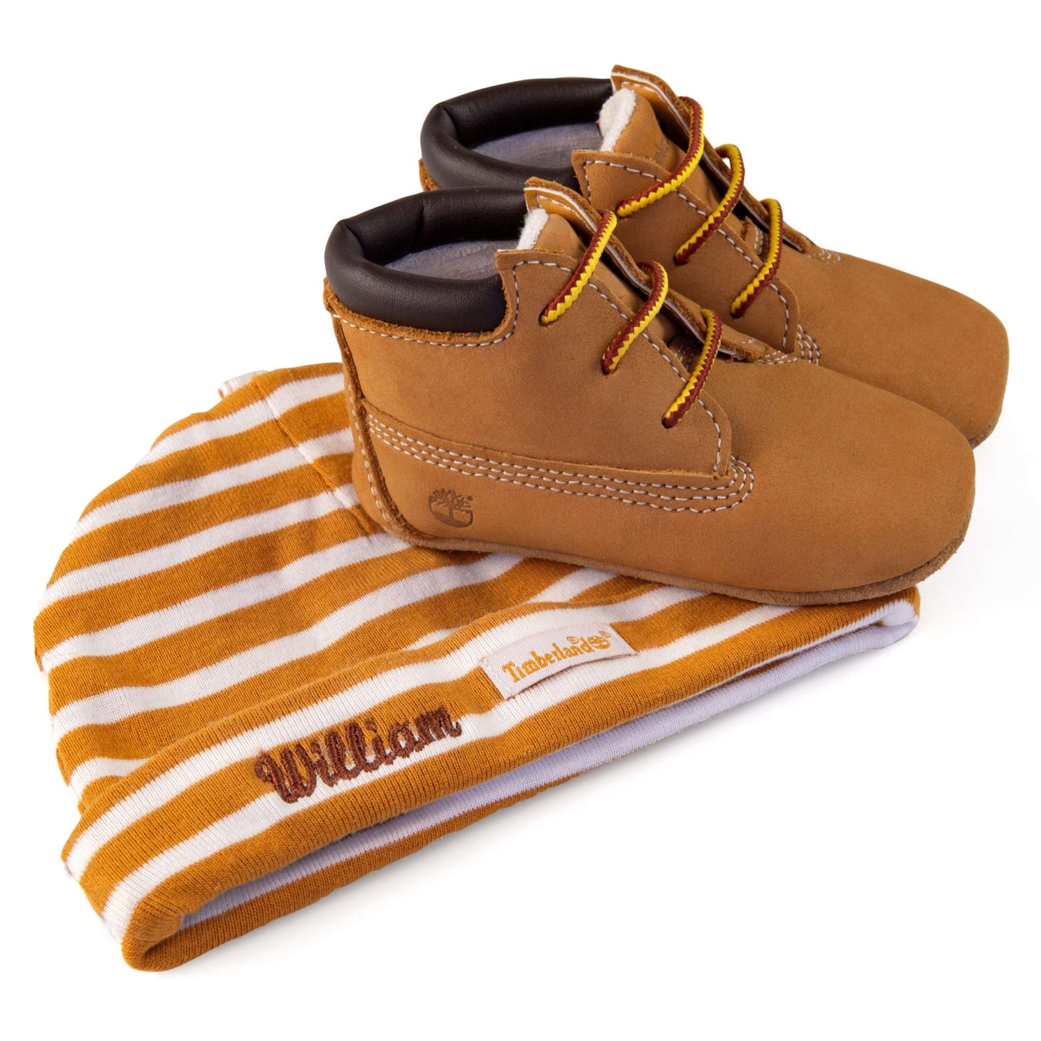 Timberland babysett med sko og lue, beige