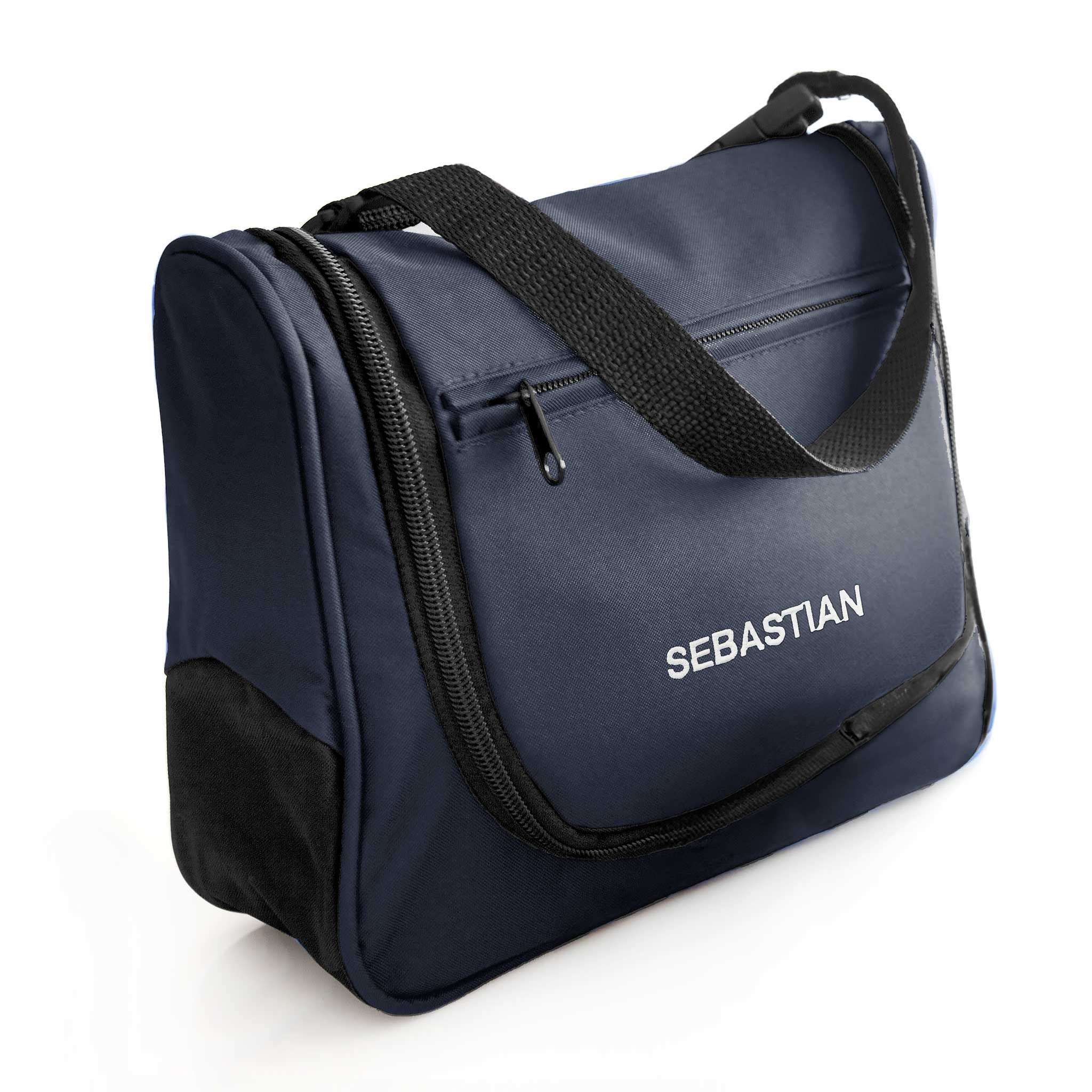 Toalettveske Monaco med speil Marineblå