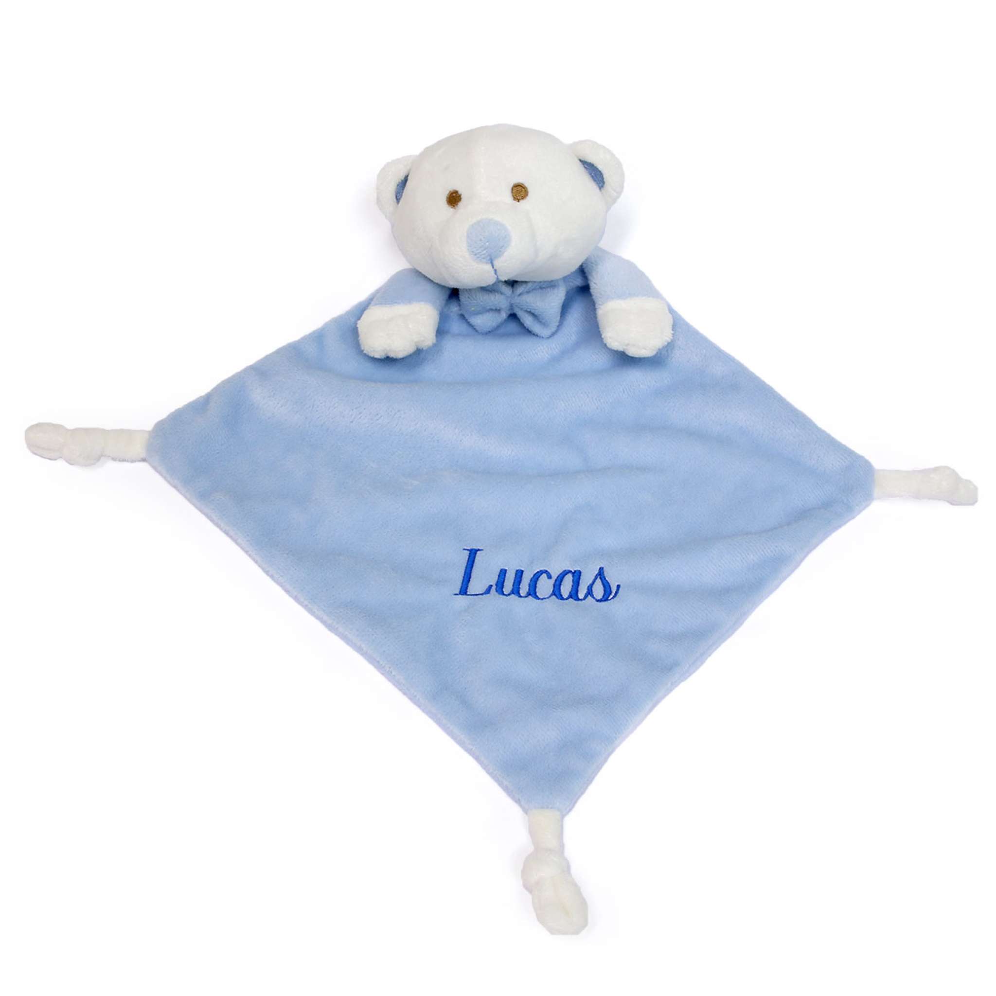 Sutteklut lys blå bamse