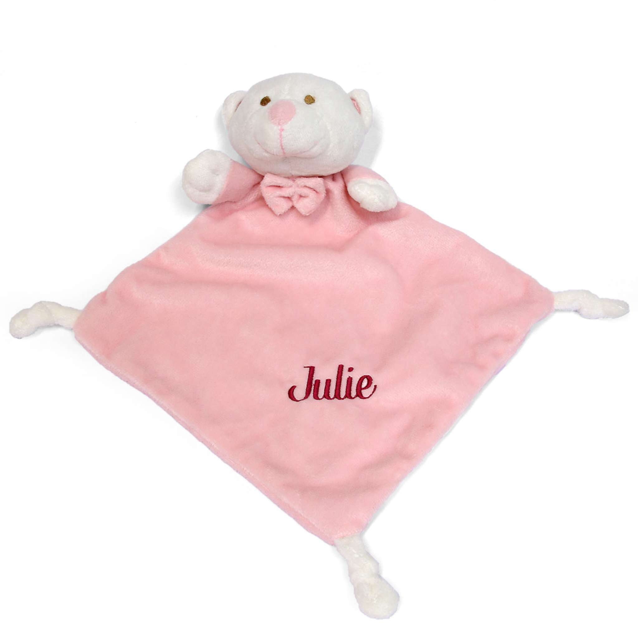 Sutteklut lys rosa bamse