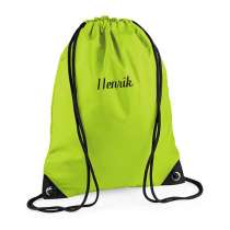 Slitesterk gympose i vannbestandig stoff, som matcher vår nye sportbag. Perfekt tilbehør til gymmen for oppbevaring av treningstøy og sko.