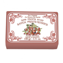 En herlig fruktcocktail! Red Fruits Natural Soap fra Le Blanc dufter deilig av søte røde frukter.