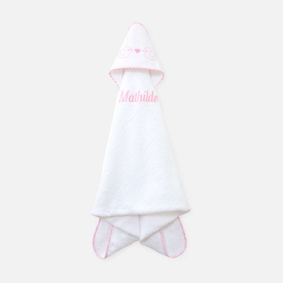 Ballon Pink Cape/hettehåndkle