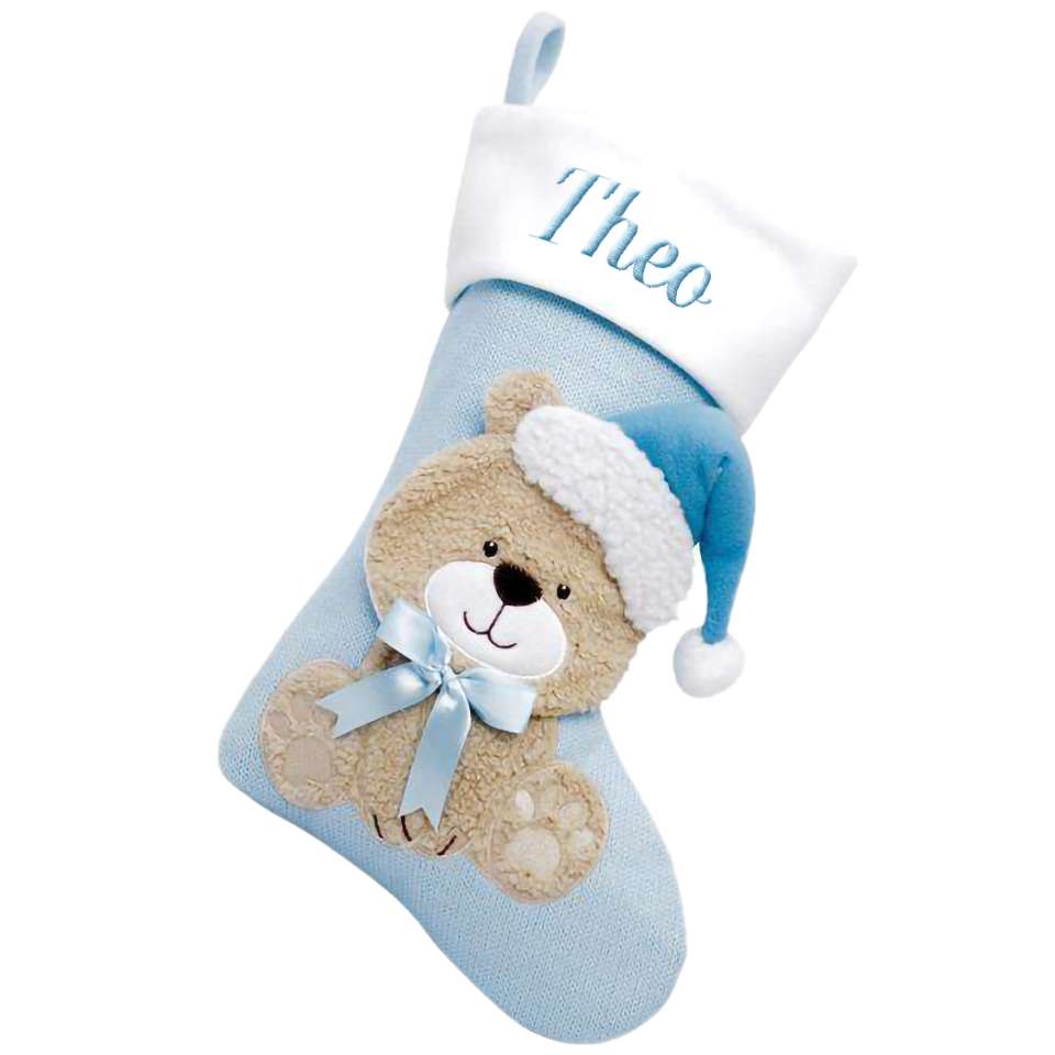Julestrømpe Baby, Lys Blå