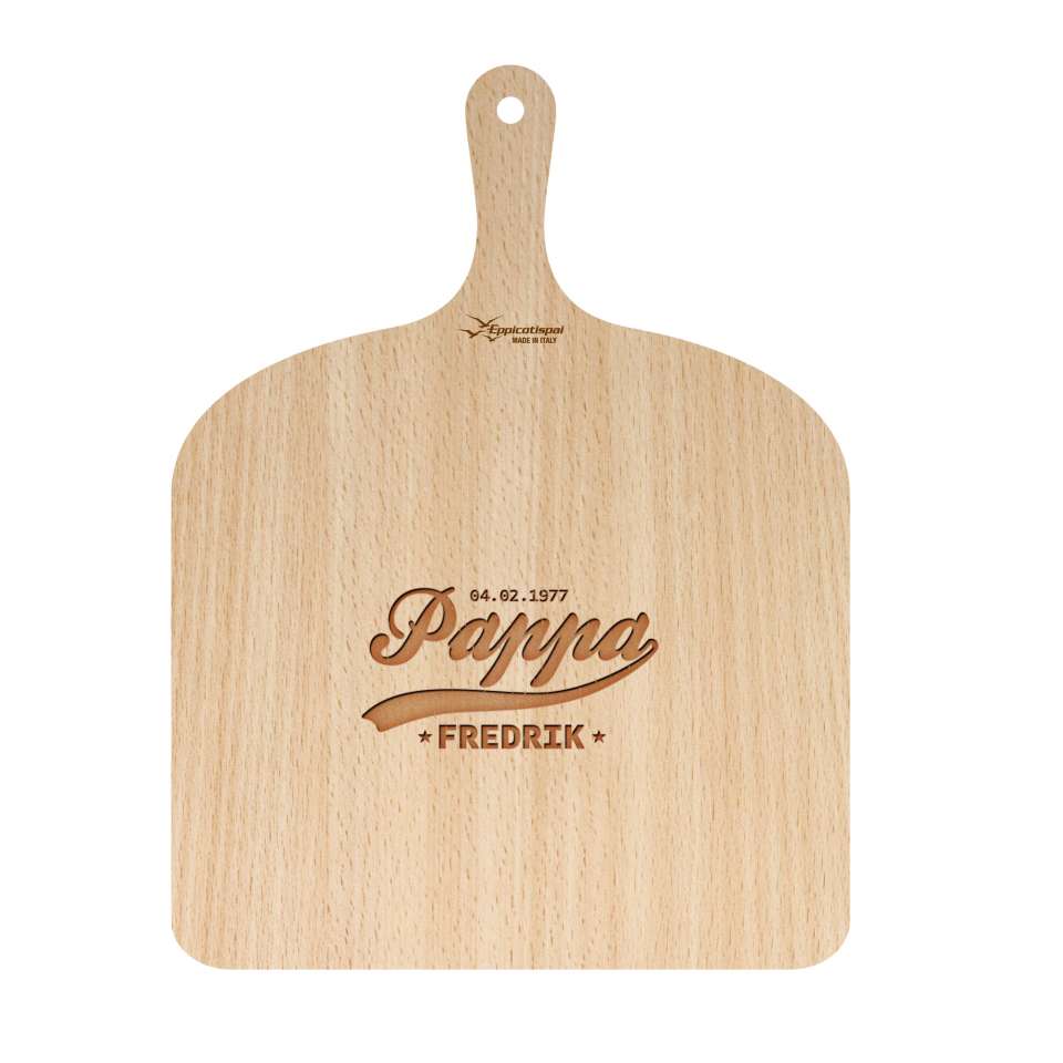 Pizzaspade 41x30 cm med pappamotiv