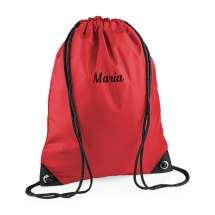 Slitesterk gympose i vannbestandig stoff, som matcher vår nye sportbag. Perfekt tilbehør til gymmen for oppbevaring av treningstøy og sko.