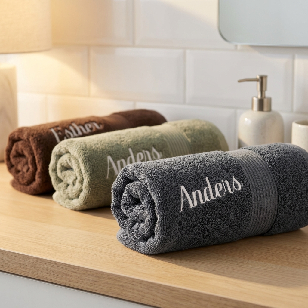Premium håndkle med navn